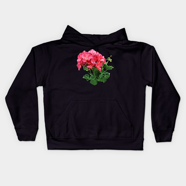 Geraniums - Geranium Relaxing Kids Hoodie by SusanSavad